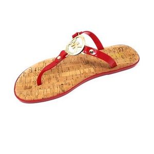 michael kors mk charm jelly flat sandals